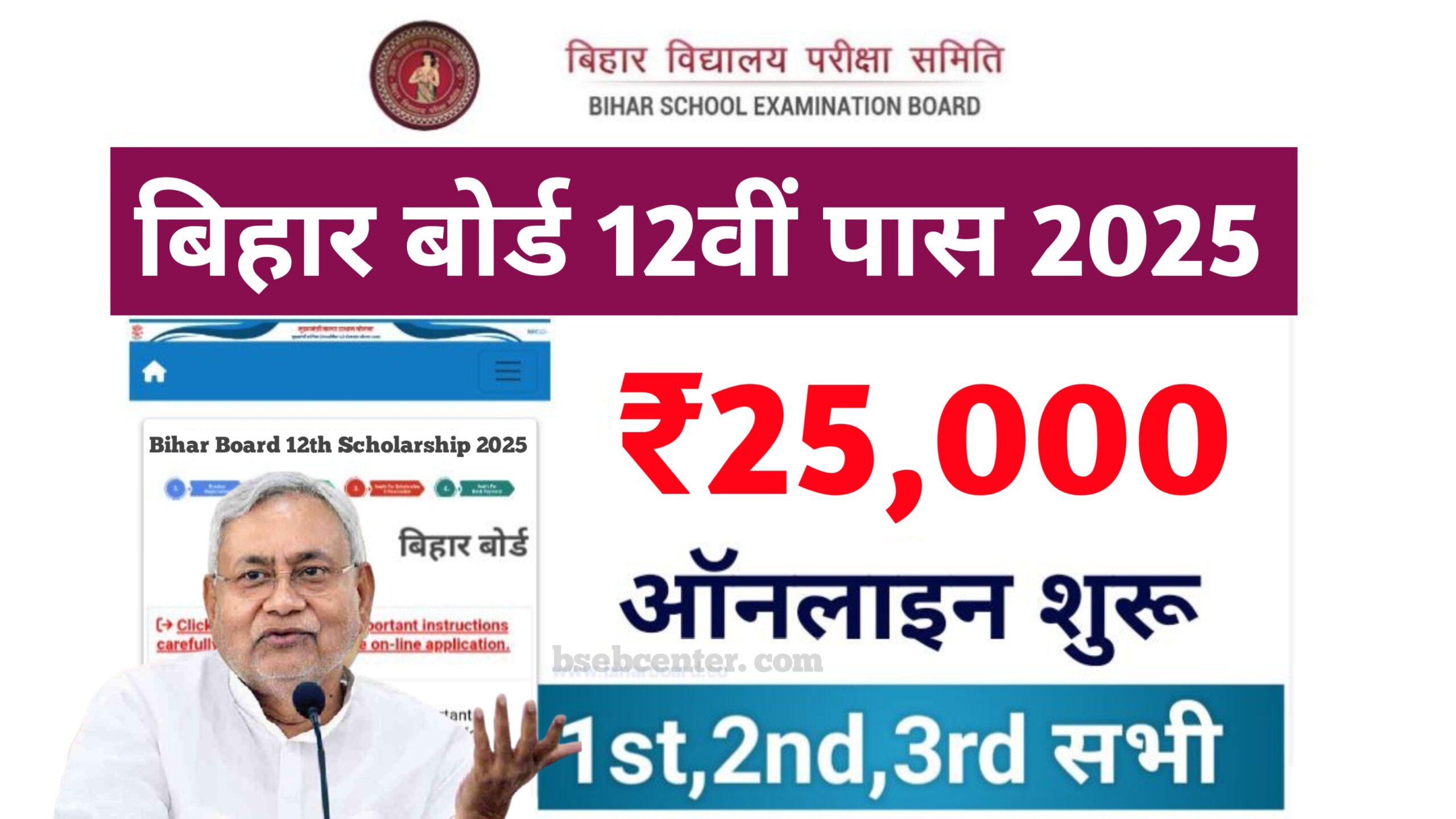 Bihar Board Inter Pass Scholarship 2025: