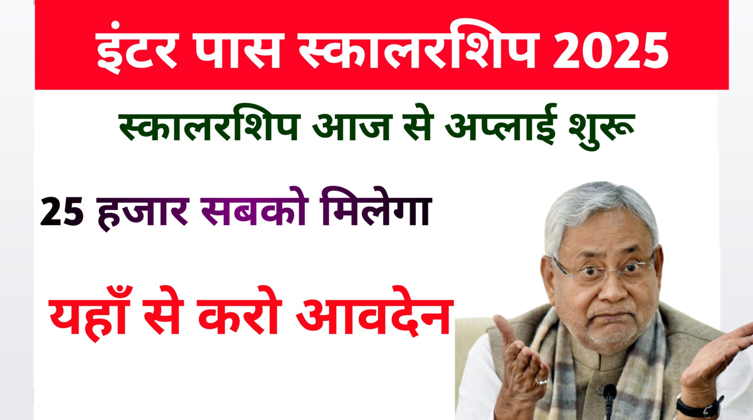 Bihar Board Inter Pass Scholarship 2025 Apply Online: