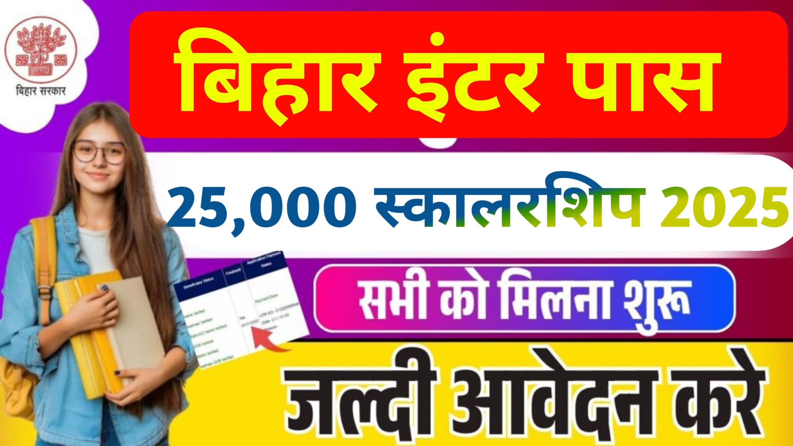 Bihar Board Inter Pass Scholarship 2025: