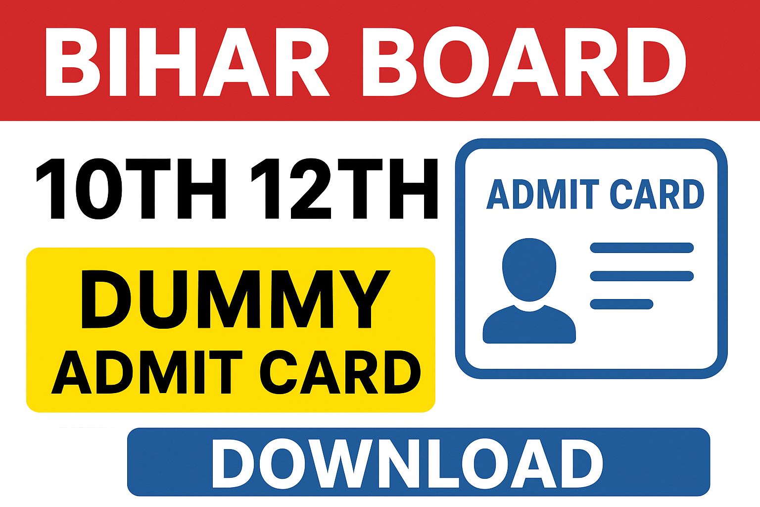 Bihar Board Matric Inter Dummy Admit Card Check 2026: