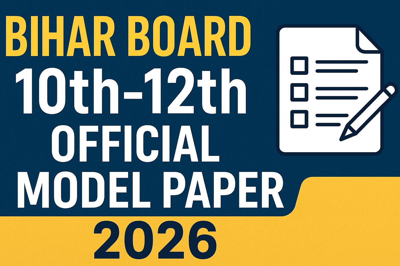 Bihar Board 10th 12th Official Model Paper Release 2026: