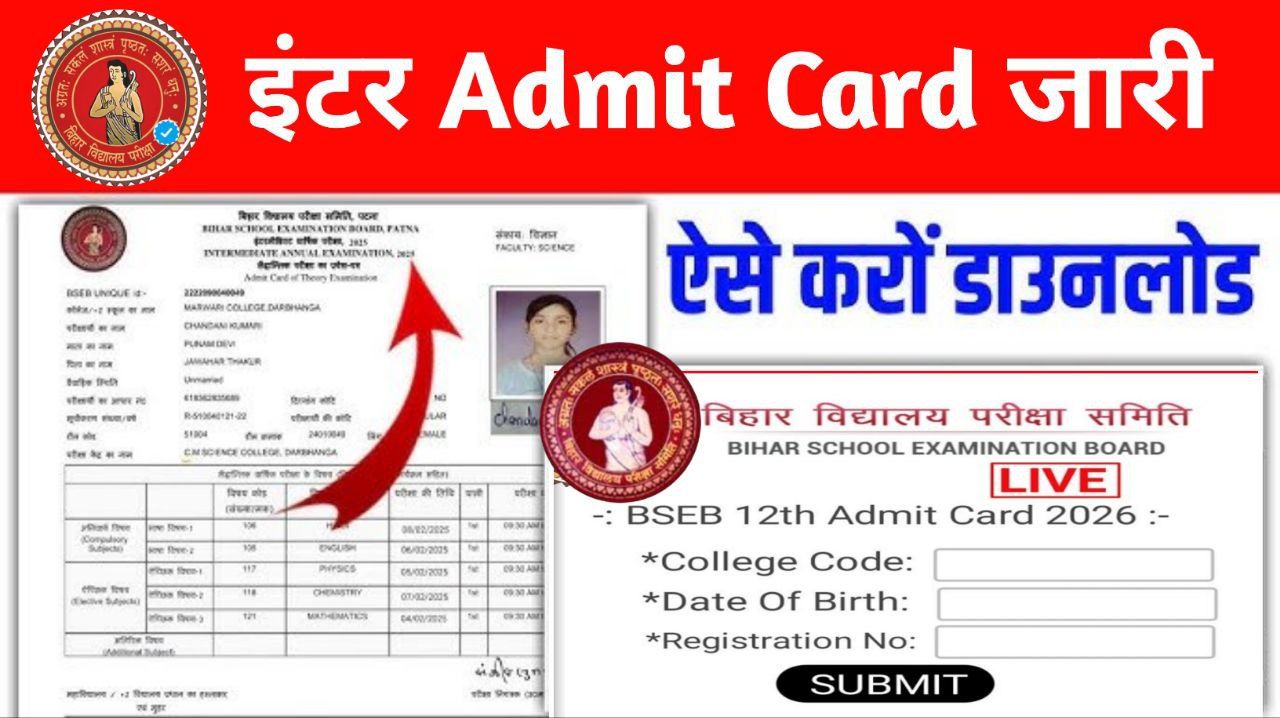 Inter Final Admit Card Download Link Open 2026: